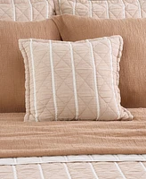 White Sand Playa Square Decorative Pillow Cover, 20" x