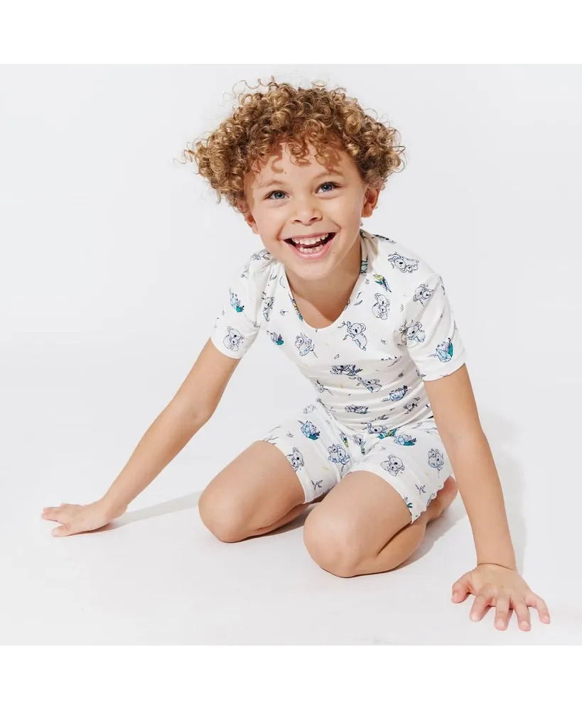 Bellabu Bear Toddler| Child Unisex Koala 2-Piece Short Sleeve & Shorts Pajama Set