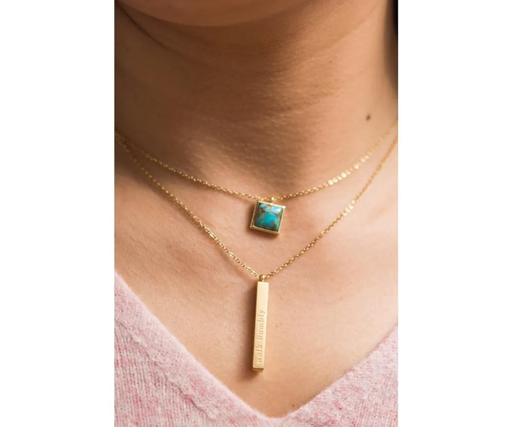 Starfish Project Give Justice Gold Bar Necklace