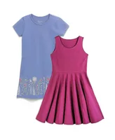 Mightly Girls Fair Trade Organic Cotton Short Sleeve Dresses 2-pack