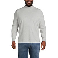 Lands' End Men's Big & Tall Super-t Mock Turtleneck Tee