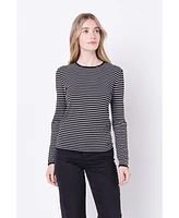 Women's Stripe Knit Sweater