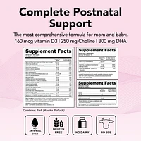 Theralogix TheraNatal Lactation Complete Postnatal Vitamins with Vitamin D