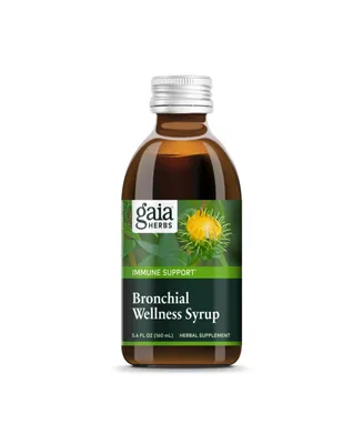 Gaia Herbs Bronchial Wellness Syrup - Immune Support Supplement to Help Maintain Lung Health and Help Provide Comfort for Occasional Sore Throat