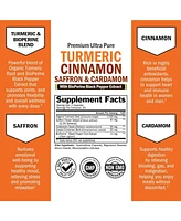 Turmeric Curcumin with Saffron, Cinnamon, BioPerine - Joint Support