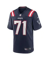 Men's Nike Mike Onwenu Navy New England Patriots Team Game Jersey