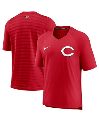 Men's Nike Red Cincinnati Reds Authentic Collection Pregame Performance V-Neck T-shirt