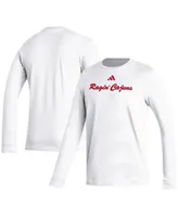 Men's adidas White Louisiana Ragin' Cajuns Vault Script Creator Long Sleeve T-shirt