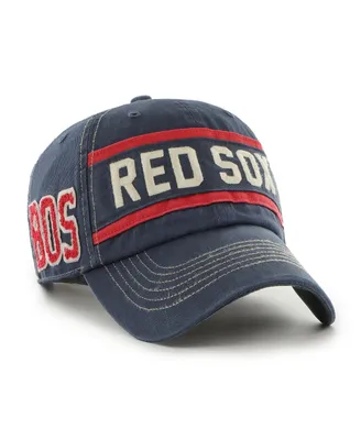 Men's '47 Brand Navy Boston Red Sox Hard Count Clean Up Adjustable Hat