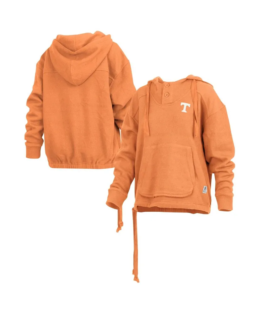 Women's Pressbox Tennessee Orange Volunteers Amore Keisha Button Pullover Hoodie