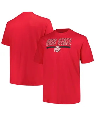 Men's Profile Scarlet Ohio State Buckeyes Big and Tall Team T-shirt