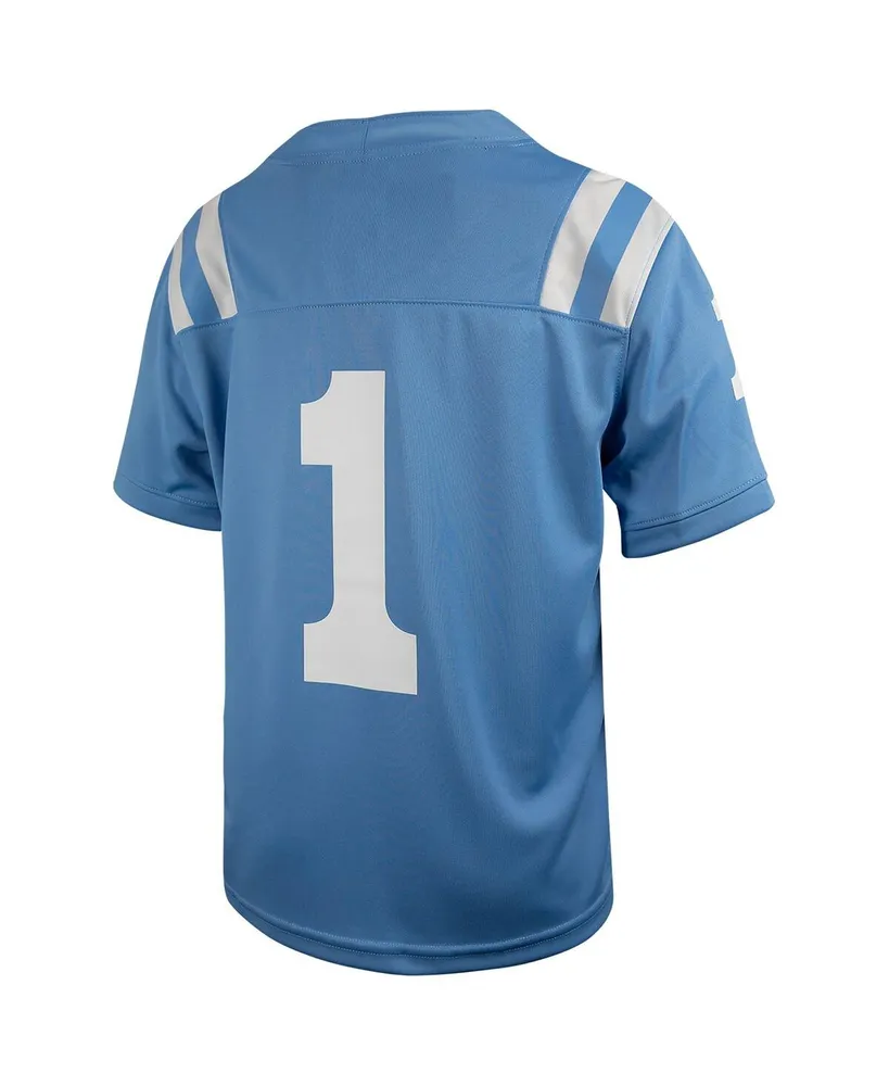 Big Boys Jordan #1 Light Blue Ucla Bruins Alternate Game Jersey