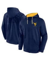 Men's Fanatics Navy West Virginia Mountaineers Power Index Full-Zip Hoodie