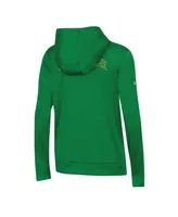 Women's Under Armour Green Notre Dame Fighting Irish 2023 Sideline Performance Pullover Hoodie