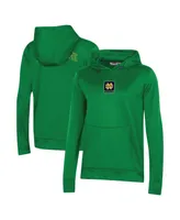 Women's Under Armour Green Notre Dame Fighting Irish 2023 Sideline Performance Pullover Hoodie