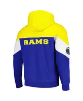 Men's Starter Royal, Gold Los Angeles Rams Running Back Full-Zip Hoodie