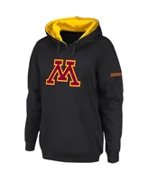 Women's Colosseum Black Minnesota Golden Gophers Big Logo Pullover Hoodie