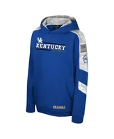 Big Boys Colosseum Royal Kentucky Wildcats Oht Military-Inspired Appreciation Cyclone Digital Camo Pullover Hoodie