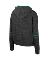 Women's Colosseum Charcoal Michigan State Spartans Catherine Speckle Pullover Hoodie