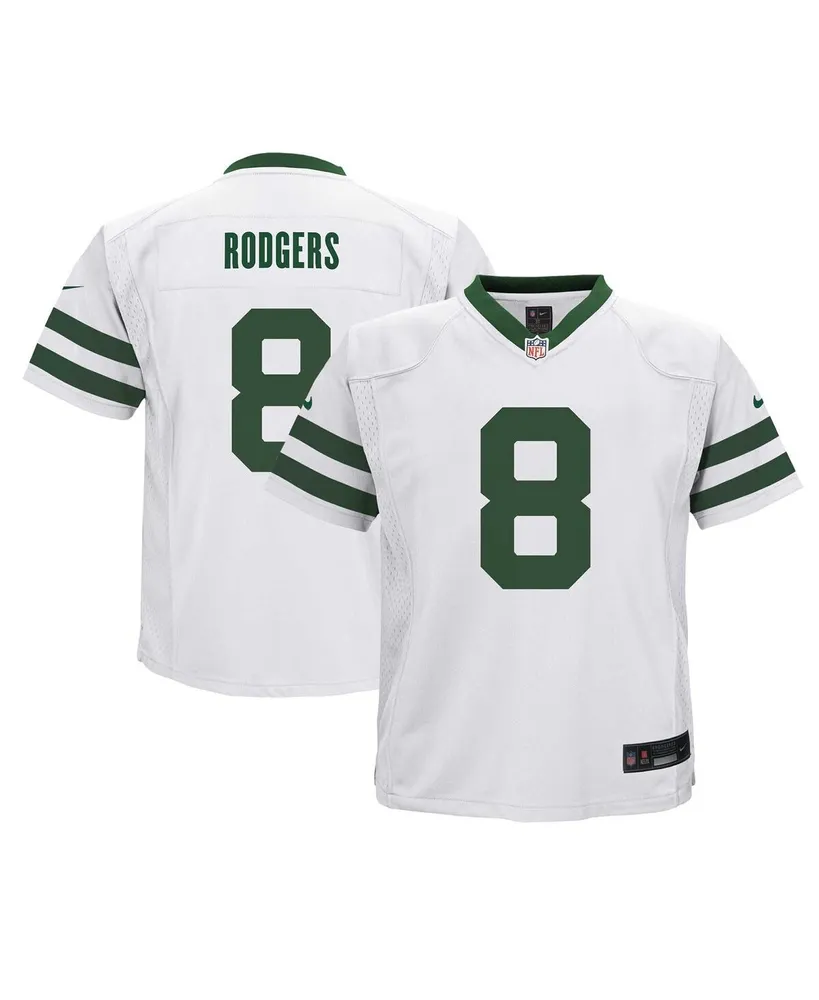 Preschool Boys and Girls Nike Aaron Rodgers White New York Jets Alternate Game Jersey