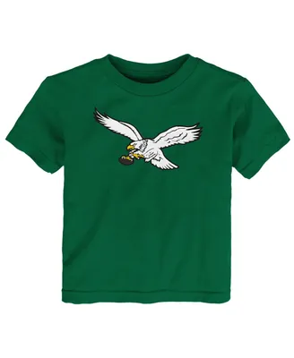 Toddler Boys and Girls Kelly Green Distressed Philadelphia Eagles Retro T-shirt
