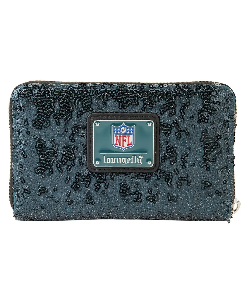 Women's Loungefly Philadelphia Eagles Sequin Zip-Around Wallet