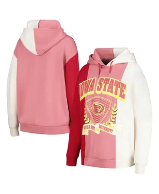 Women's Gameday Couture Cardinal Iowa State Cyclones Hall of Fame Colorblock Pullover Hoodie