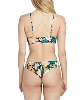 Volcom Juniors Had Me At Aloha Crop Top Cheeky Bottoms