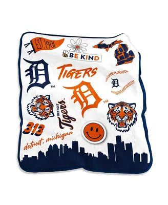 Detroit Tigers 50'' x 60'' Native Raschel Plush Throw Blanket