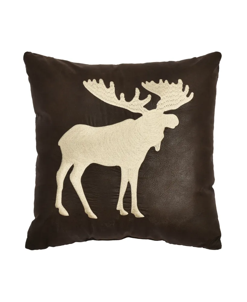 Five Queens Court Daniel Moose Square Decorative Pillow, 18" x 18"