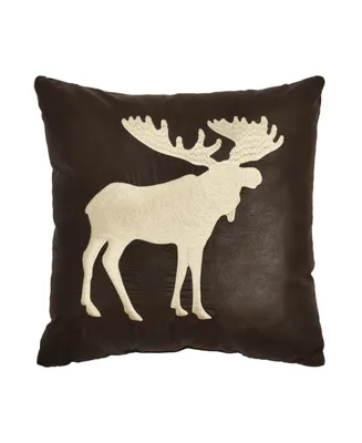 Five Queens Court Daniel Moose Square Decorative Pillow, 18" x 18"