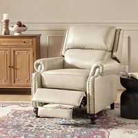 Franco Genuine Leather Manual Recliner