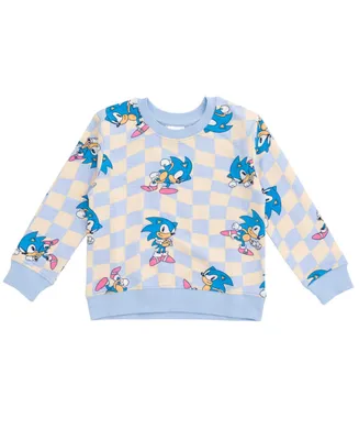Sega Sonic the Hedgehog Girls French Terry Sweatshirt Little Kid to Big Kid
