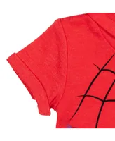Marvel Toddler Boys Avengers Spider-Man Short Sleeve Romper Spiderman