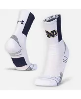 Men's Under Armour White Notre Dame Fighting Irish Playmaker Crew Socks