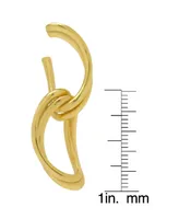 Macy's 14K Gold Plated Dangle Swirl Earring