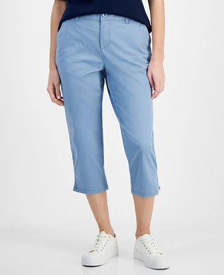 Style & Co Petite Pull On Comfort Capri Pants, Created for Macy's