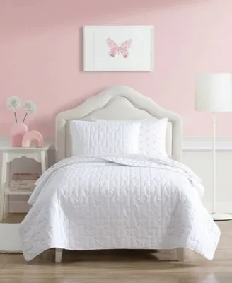 Laura Ashley Kids Butterfly Kiss Reversible Quilt Set