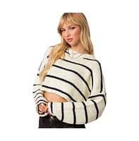 Women's Sister striped cropped sweater