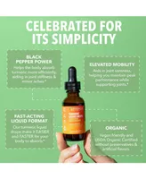 Organic Turmeric Liquid Drops, Liquid Turmeric 1000mg Enhanced Absorption for Digestive & Joint Support, Unflavored, Havasu Nutrition, 1 fl oz
