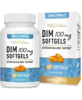 SMNutrition Dim Supplement 100 mg | Estrogen Balance for Women & Men | Diindolylmethane for Hormone Balance, Hormonal Acne, Menopause & Antioxidant Su