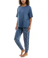 Roudelain Womens Pajama Shirt Pants Separates