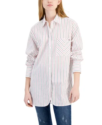 Tommy Hilfiger Women's Striped Tunic Shirt