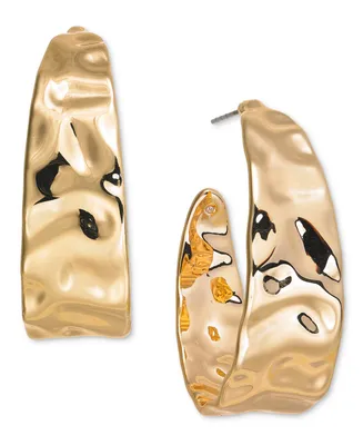 I.n.c. International Concepts Hammered Half Hoop Earrings, Created for Macy's