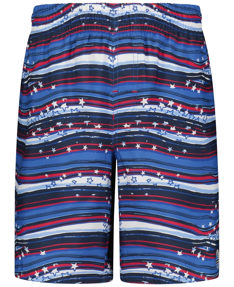 Laguna Big Boys Stars & Stripes Volley Swim Trunks