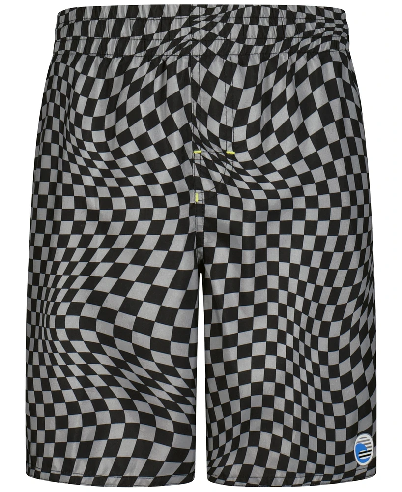 Laguna Big Boys Twisted Checker Volley Swim Trunks