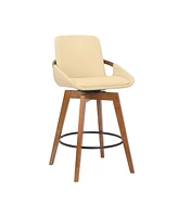 Baylor Swivel Wood Bar or Counter Height Stool