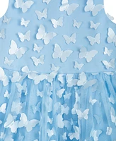 Rare Editions Toddler Girls Sleeveless 3D Butterfly Party Dress