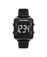 Skechers Men's Naylor Digital, Black-Tone Alloy Watch