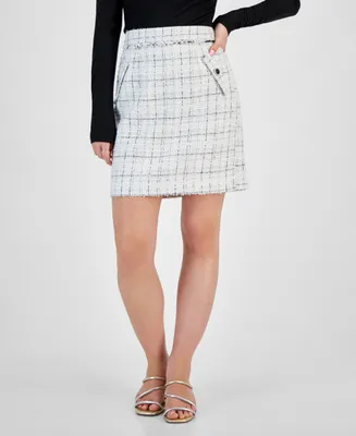 Guess Women's Sofia Tweed Mini Skirt